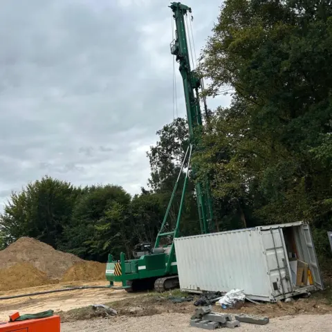 Boren voor palen