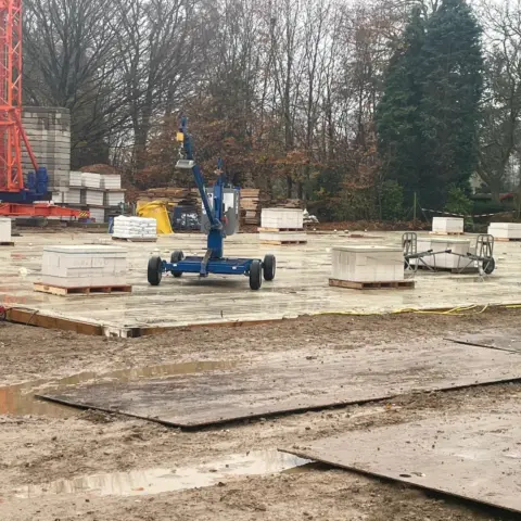 Betonblokken opbouw